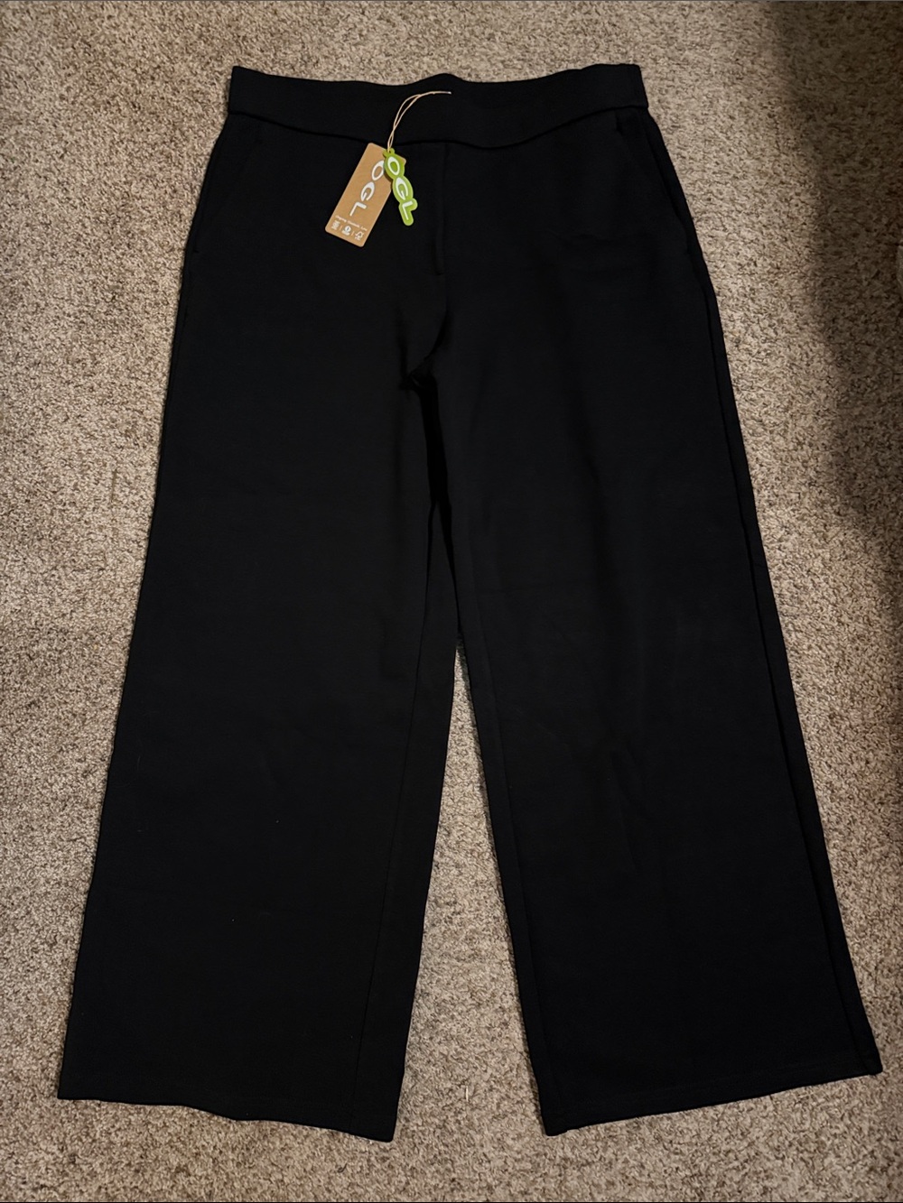 OGL Black Wide-Leg Women's Trousers